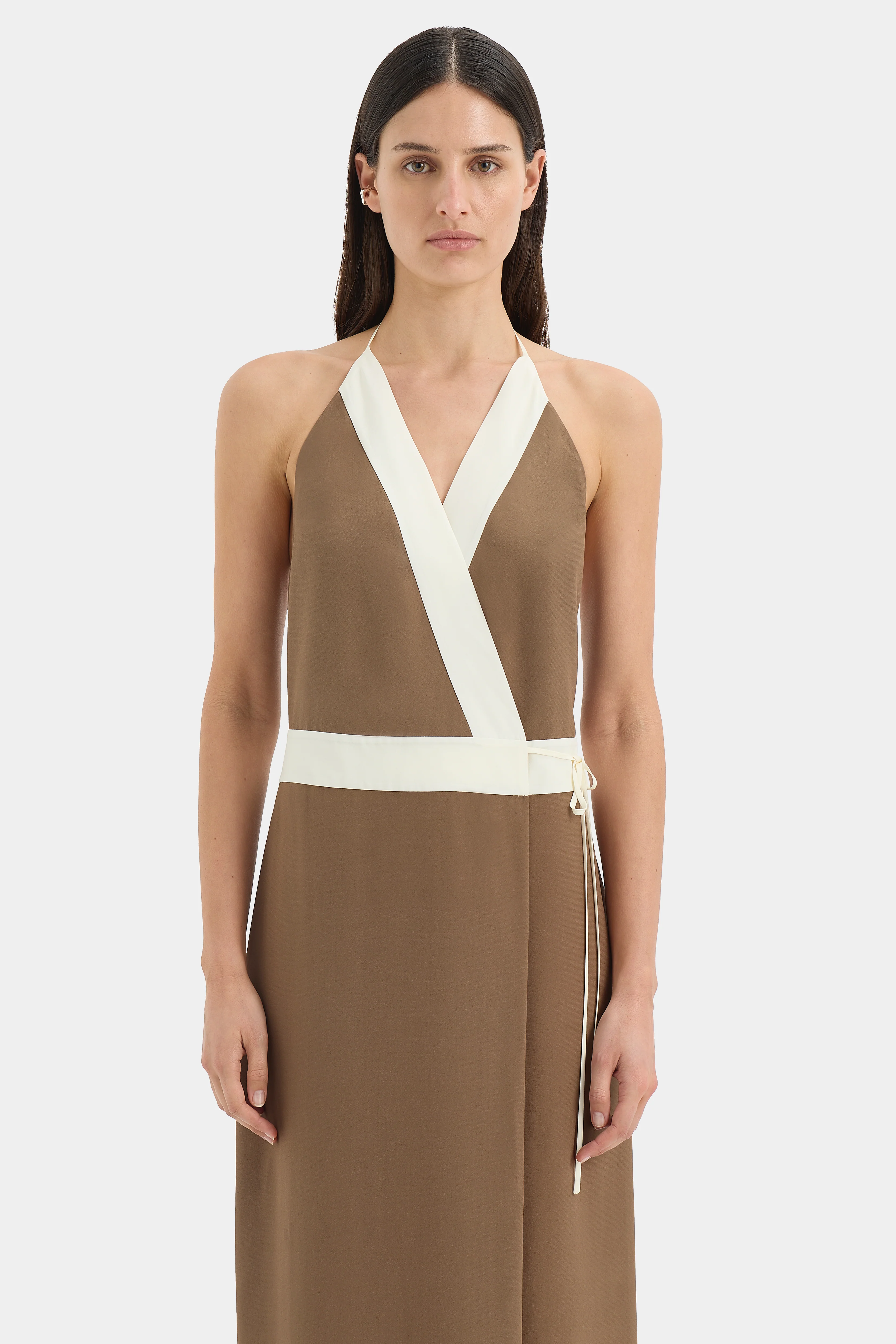 Almara Wrap Halter Dress - Image 4