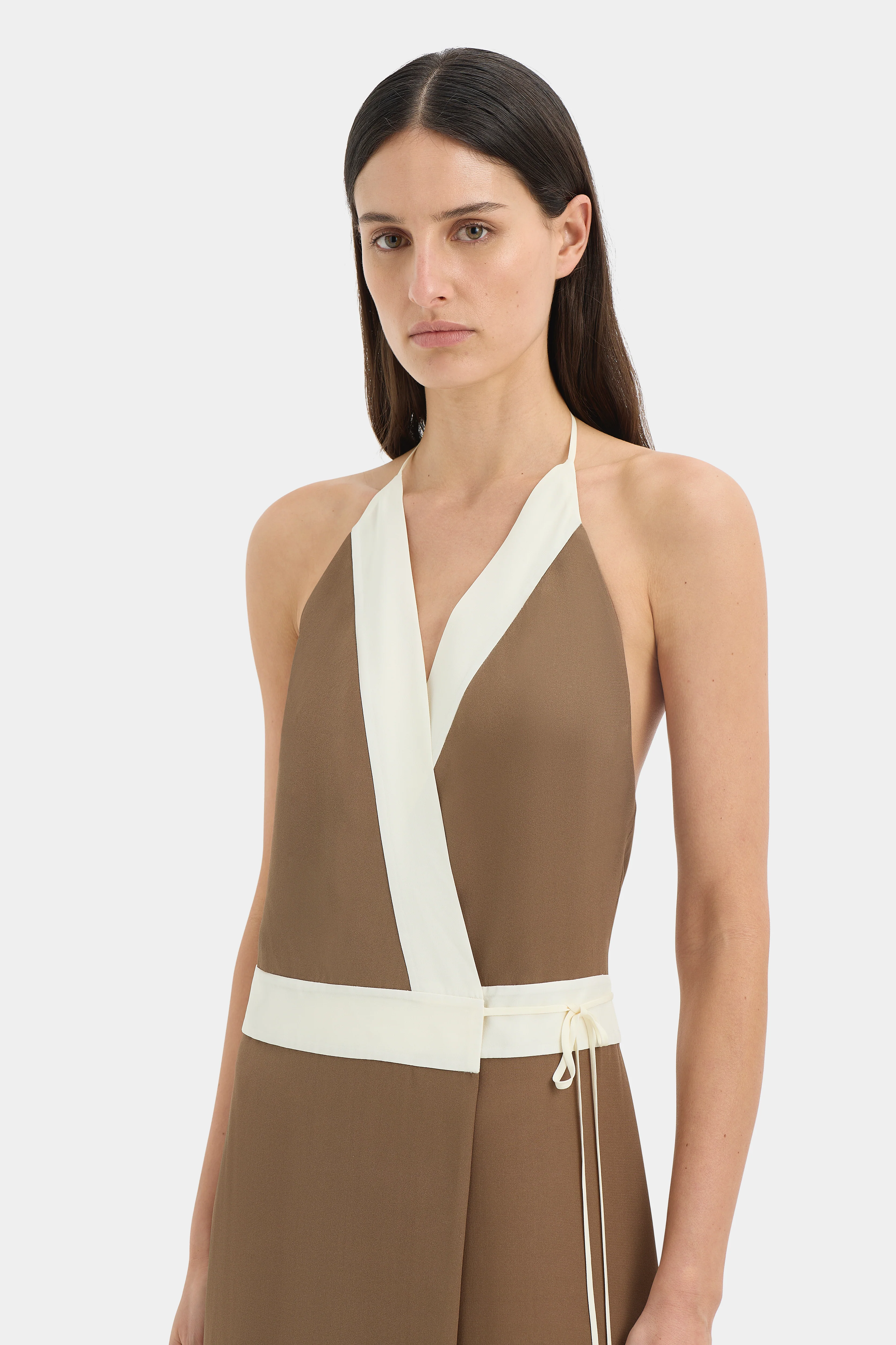 Almara Wrap Halter Dress - Image 5