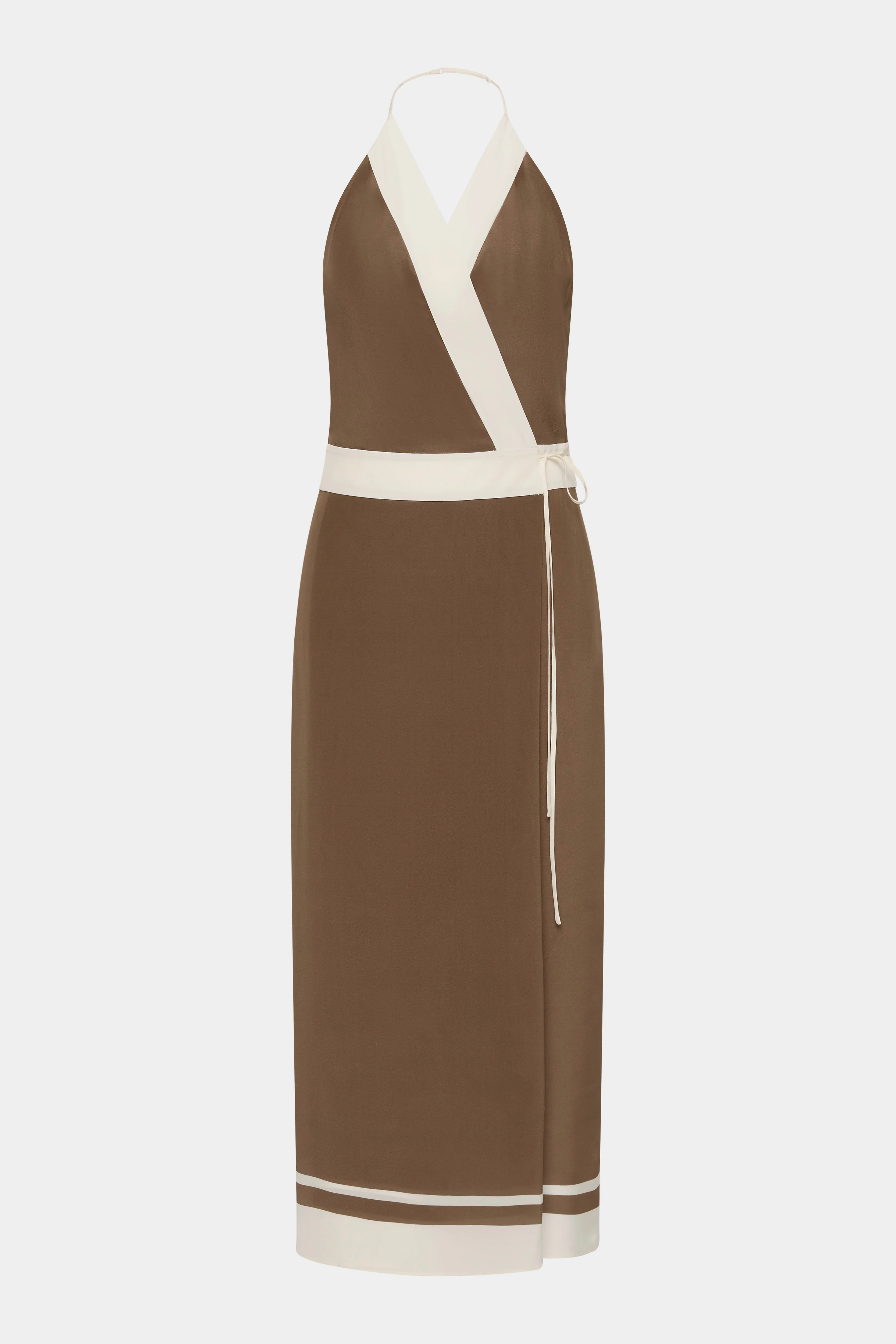 Almara Wrap Halter Dress - Image 6