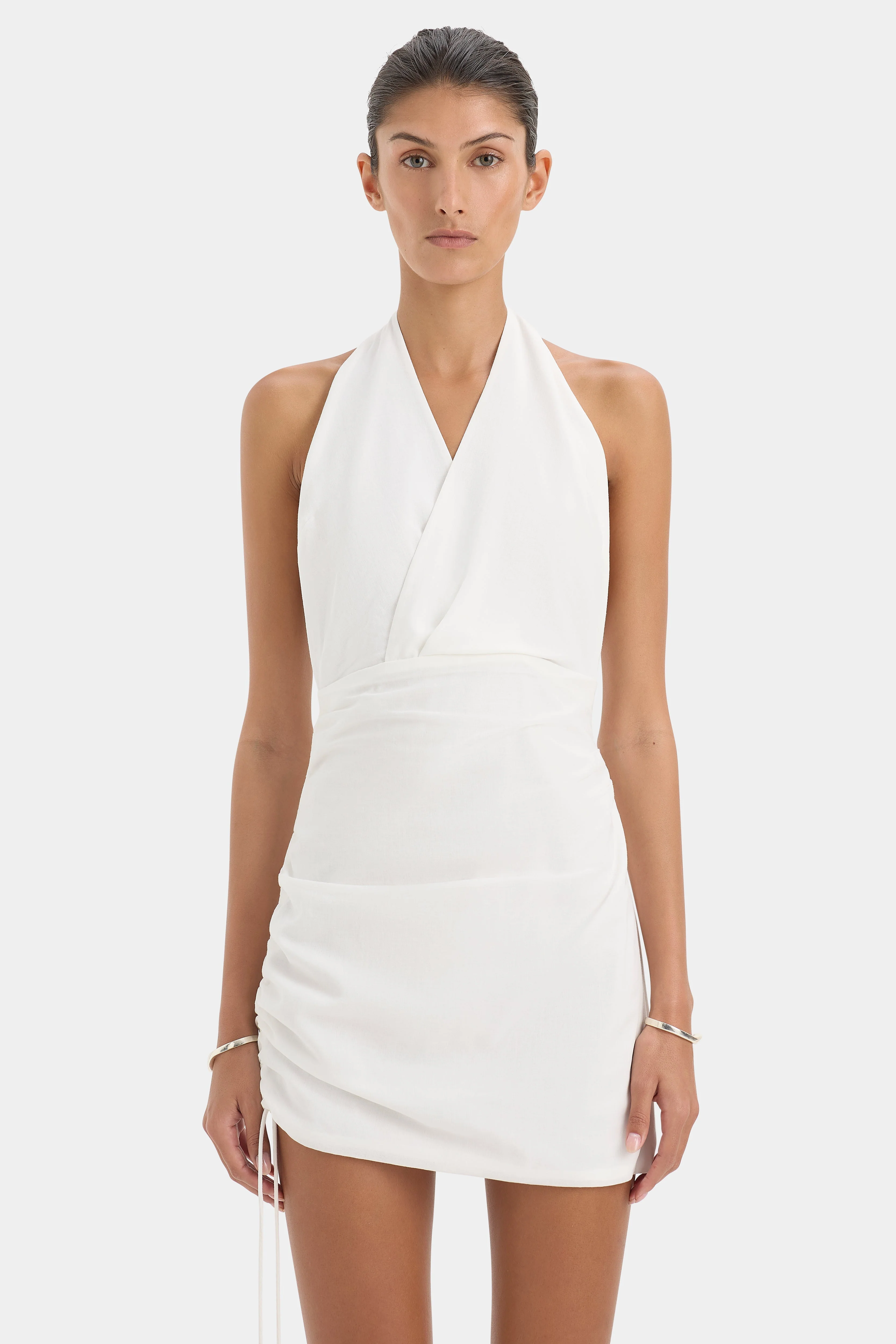 Azura Halter Mini Dress - Image 4