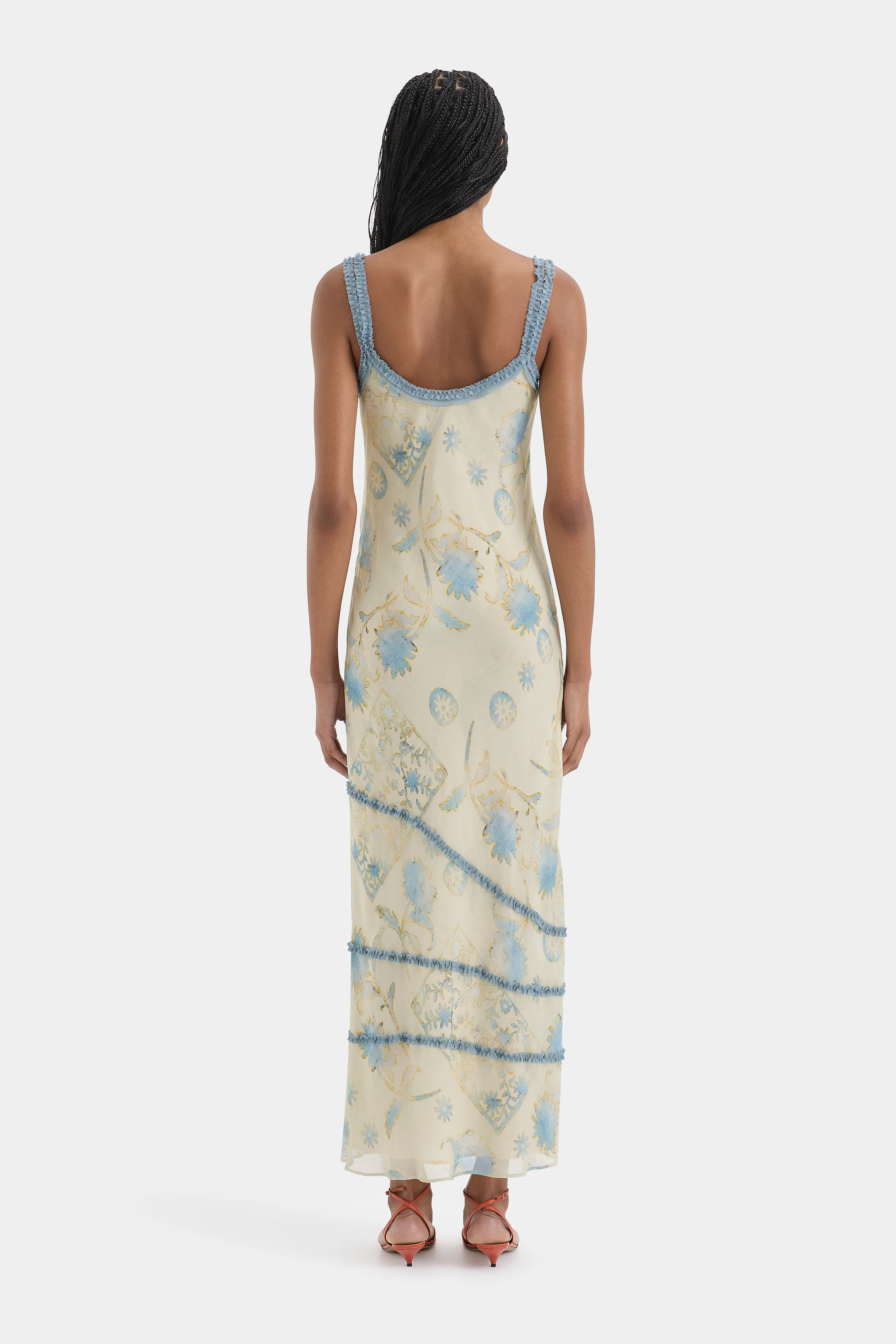 Cecile Ruffle Slip Dress - Image 3