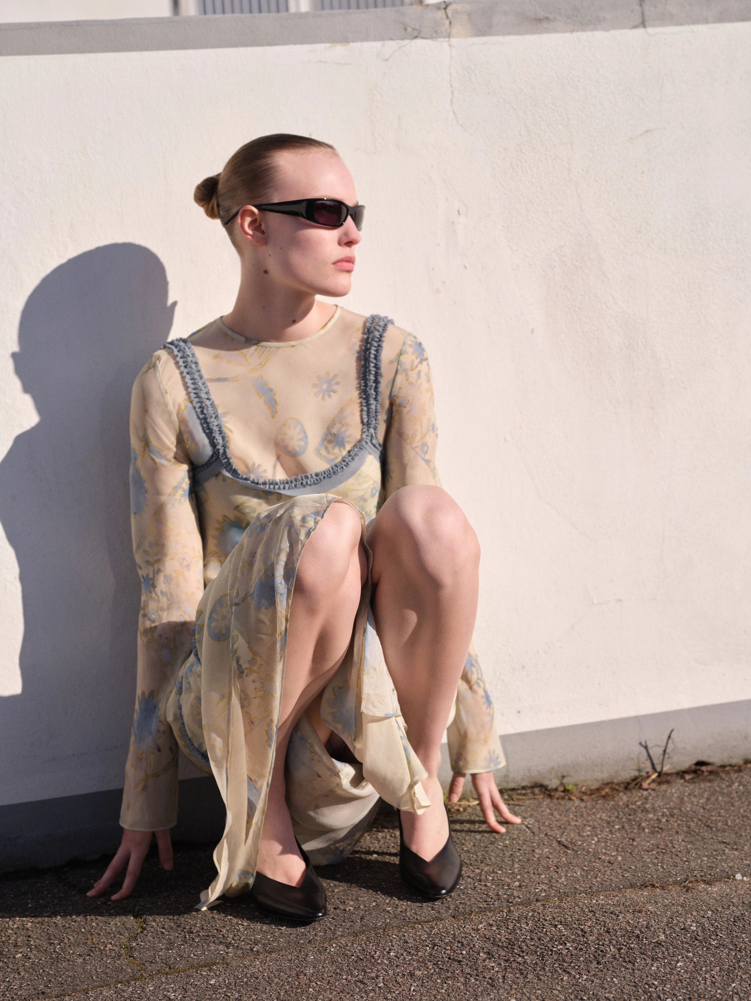 Cecile Ruffle Slip Dress - Image 5