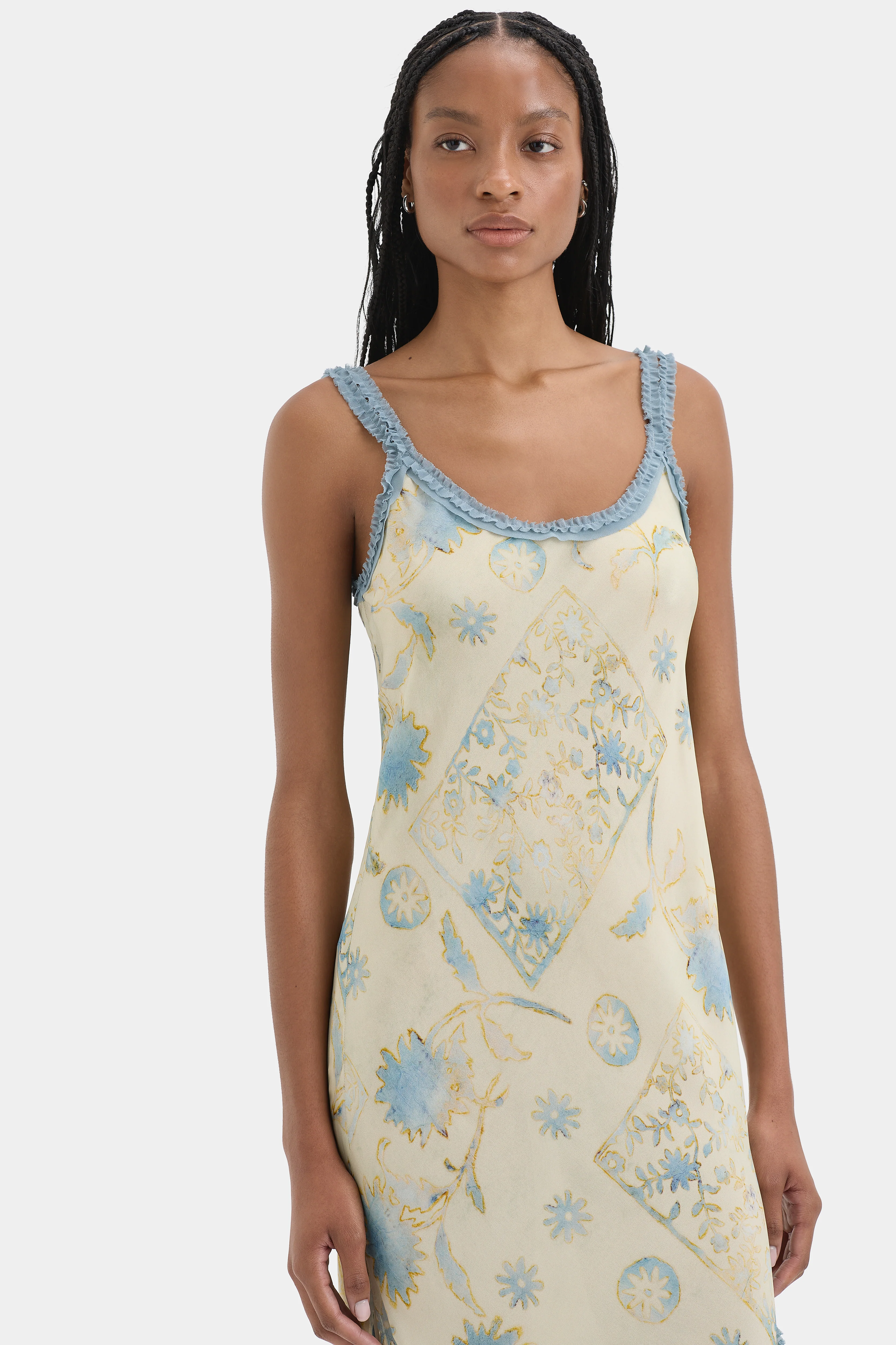 Cecile Ruffle Slip Dress - Image 6