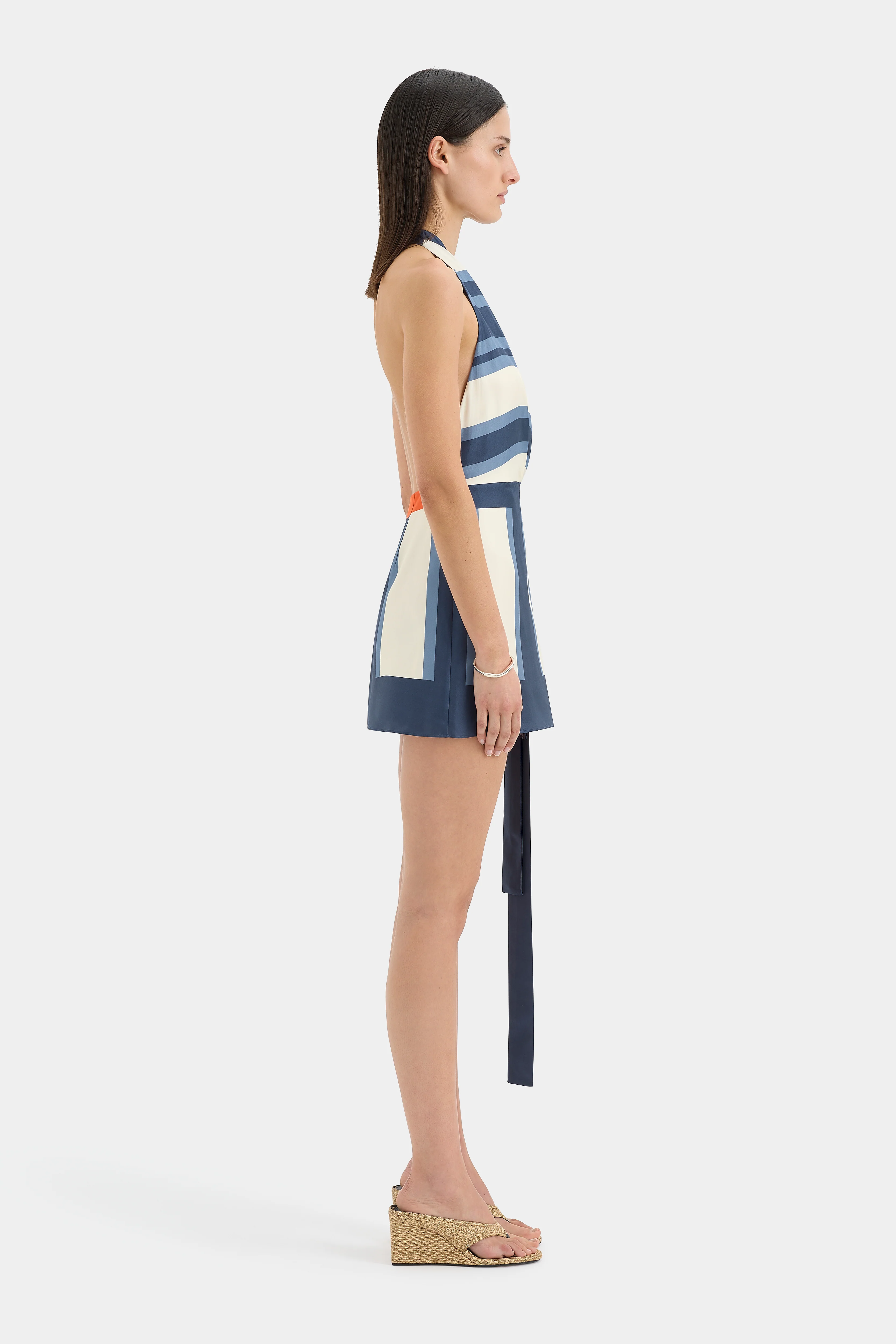 Dazed Wrap Halter Mini Dress - Image 3