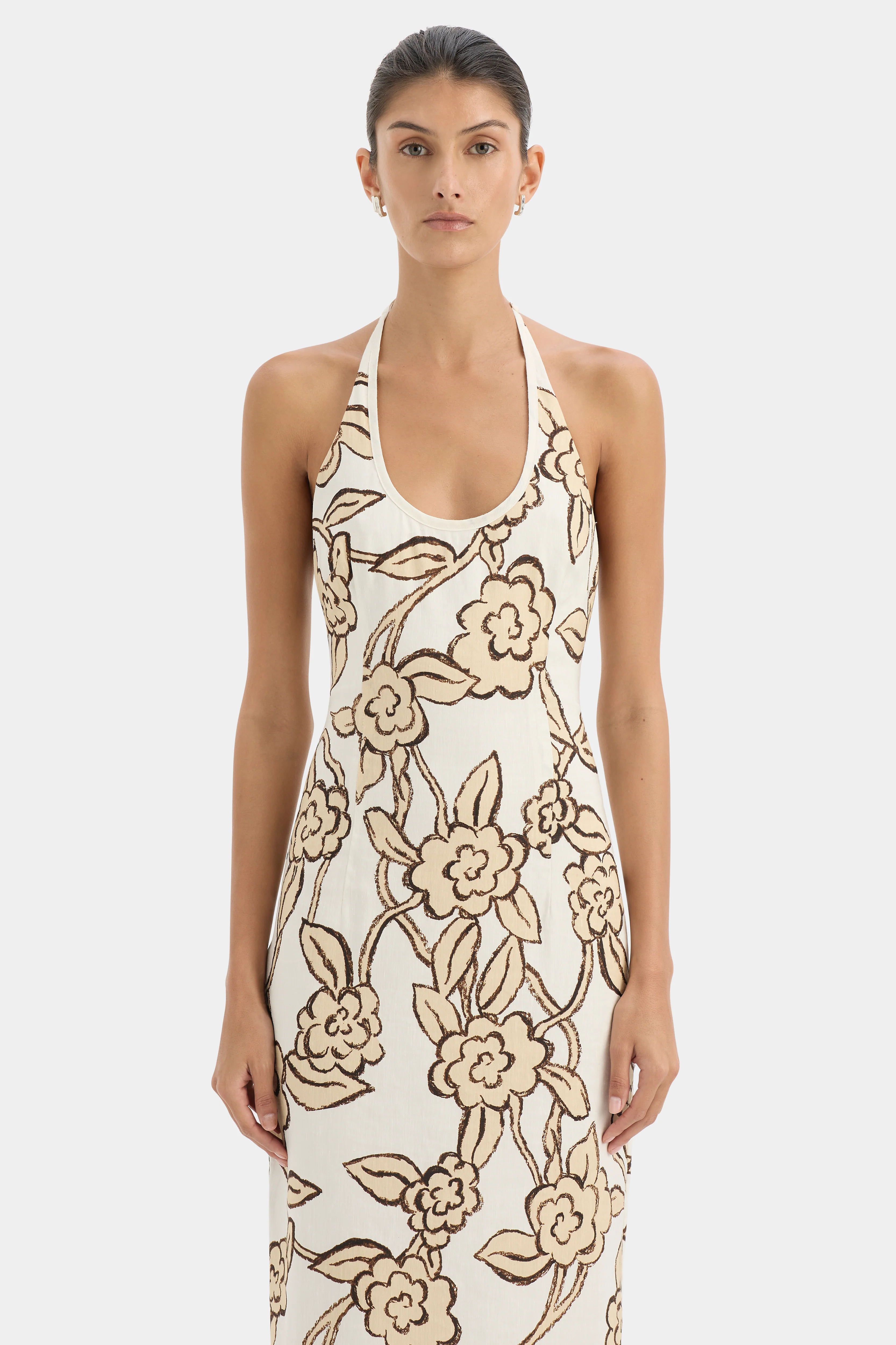 Elodie Halter Midi Dress - Image 6