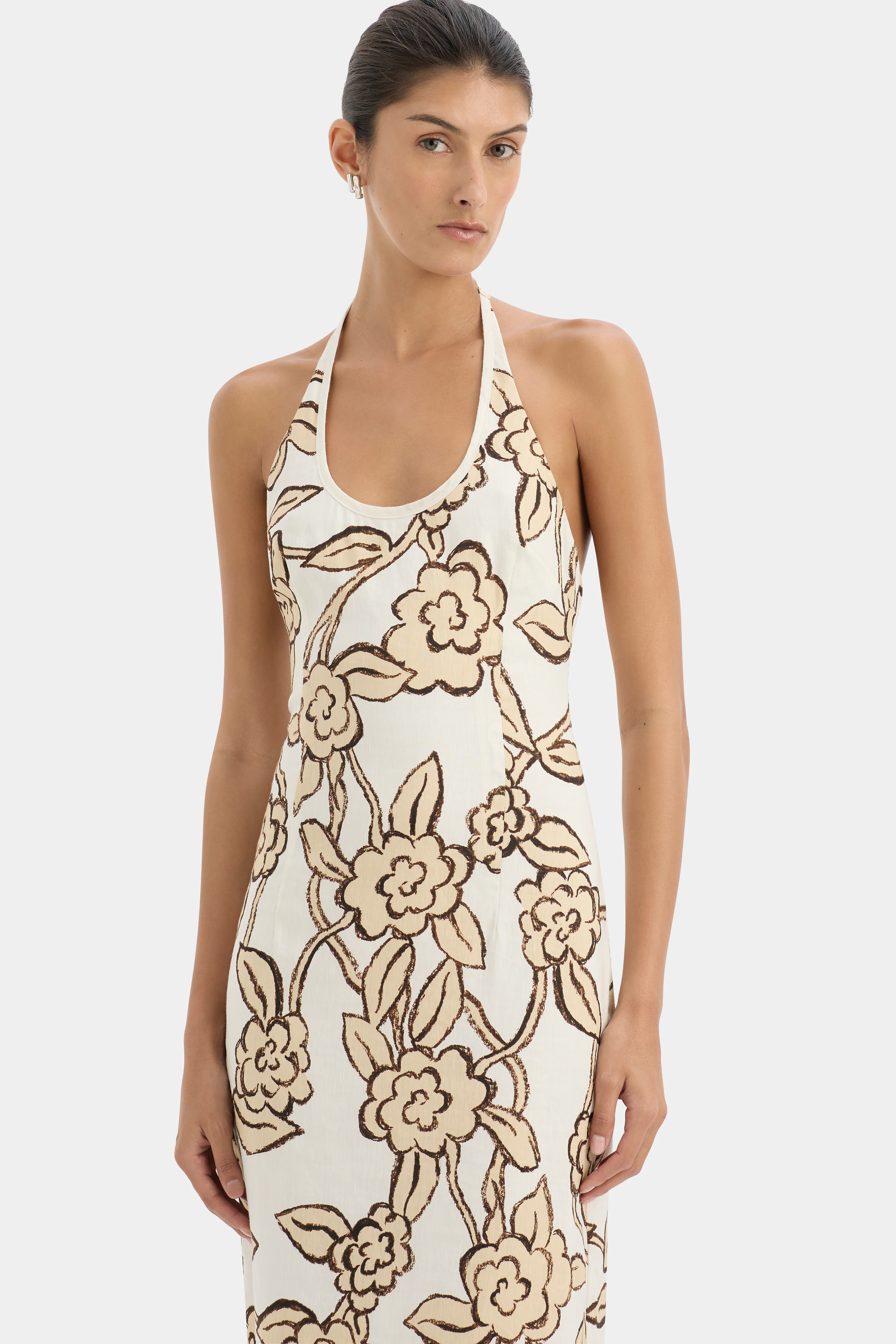 Elodie Halter Midi Dress - Image 7