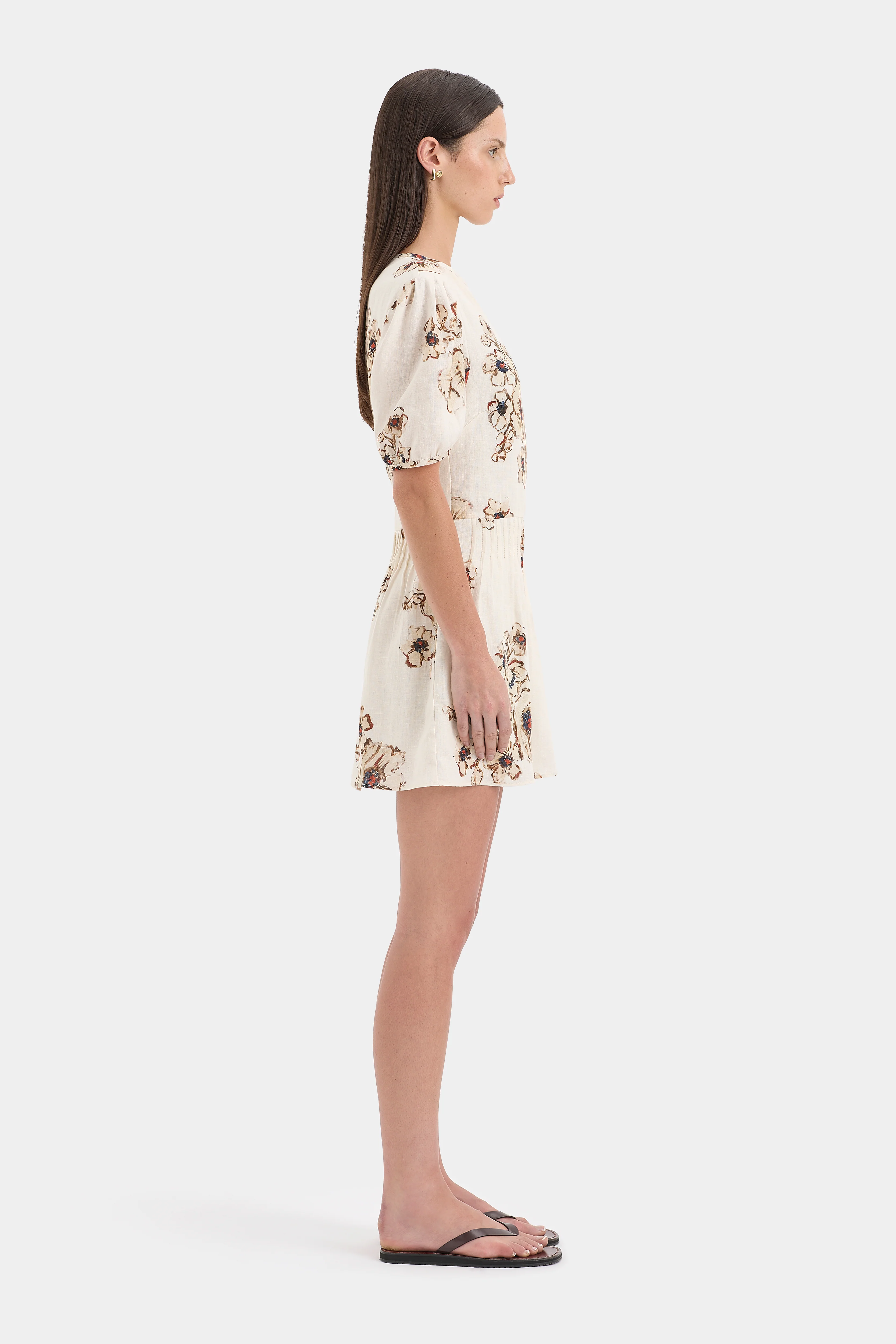 Freja Puff Sleeve Mini Dress - Image 3