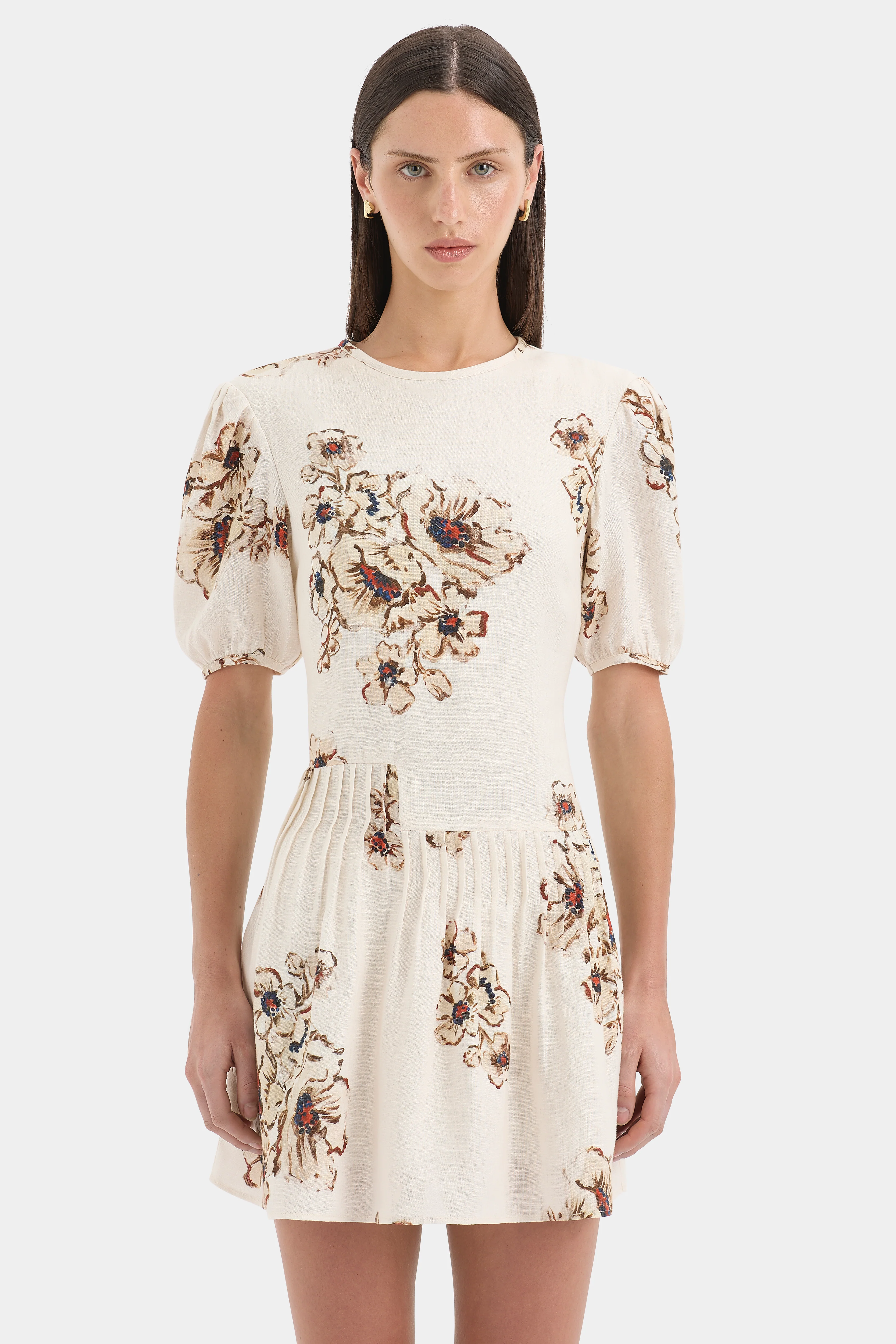 Freja Puff Sleeve Mini Dress - Image 4