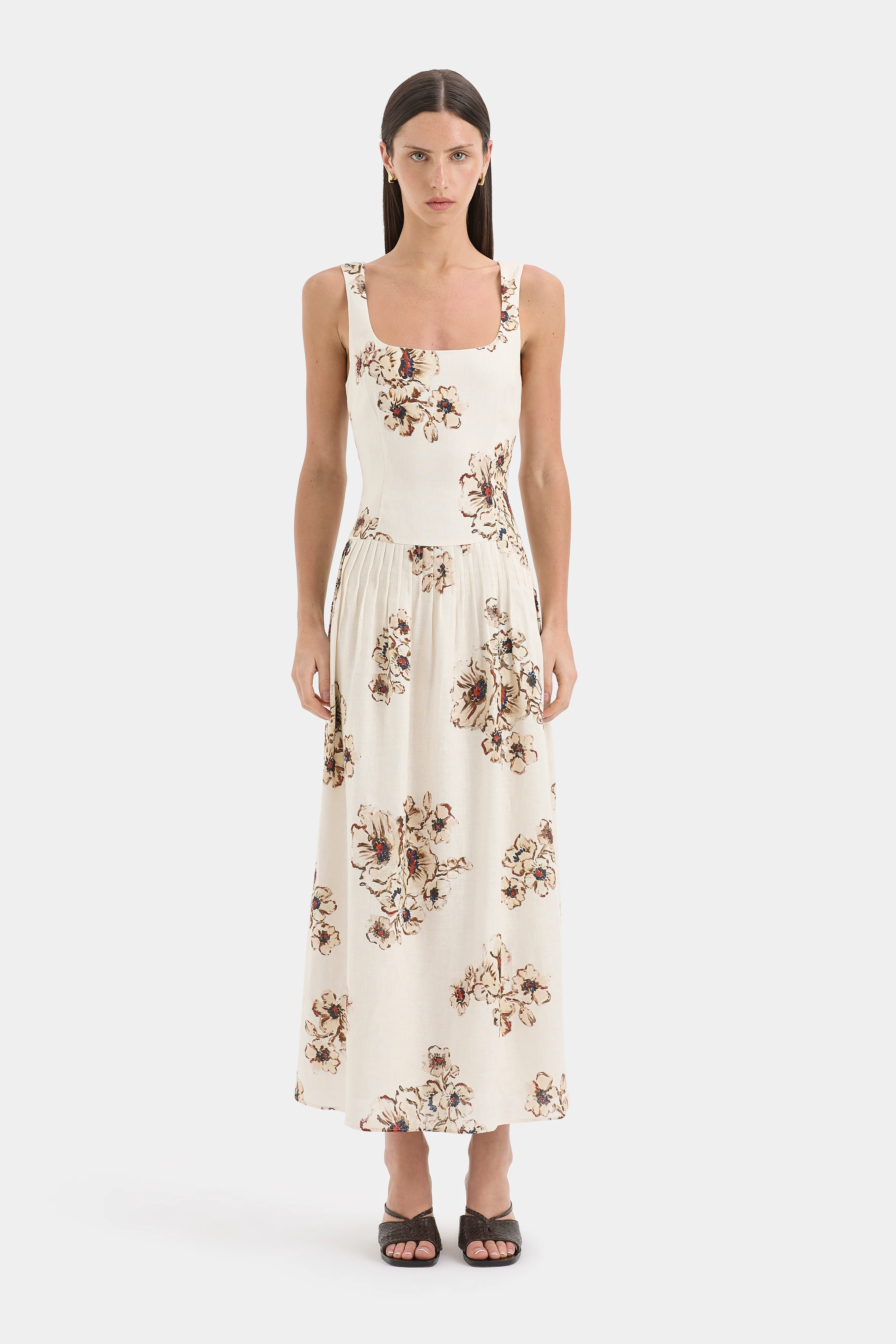 Freja Tiered Midi Dress