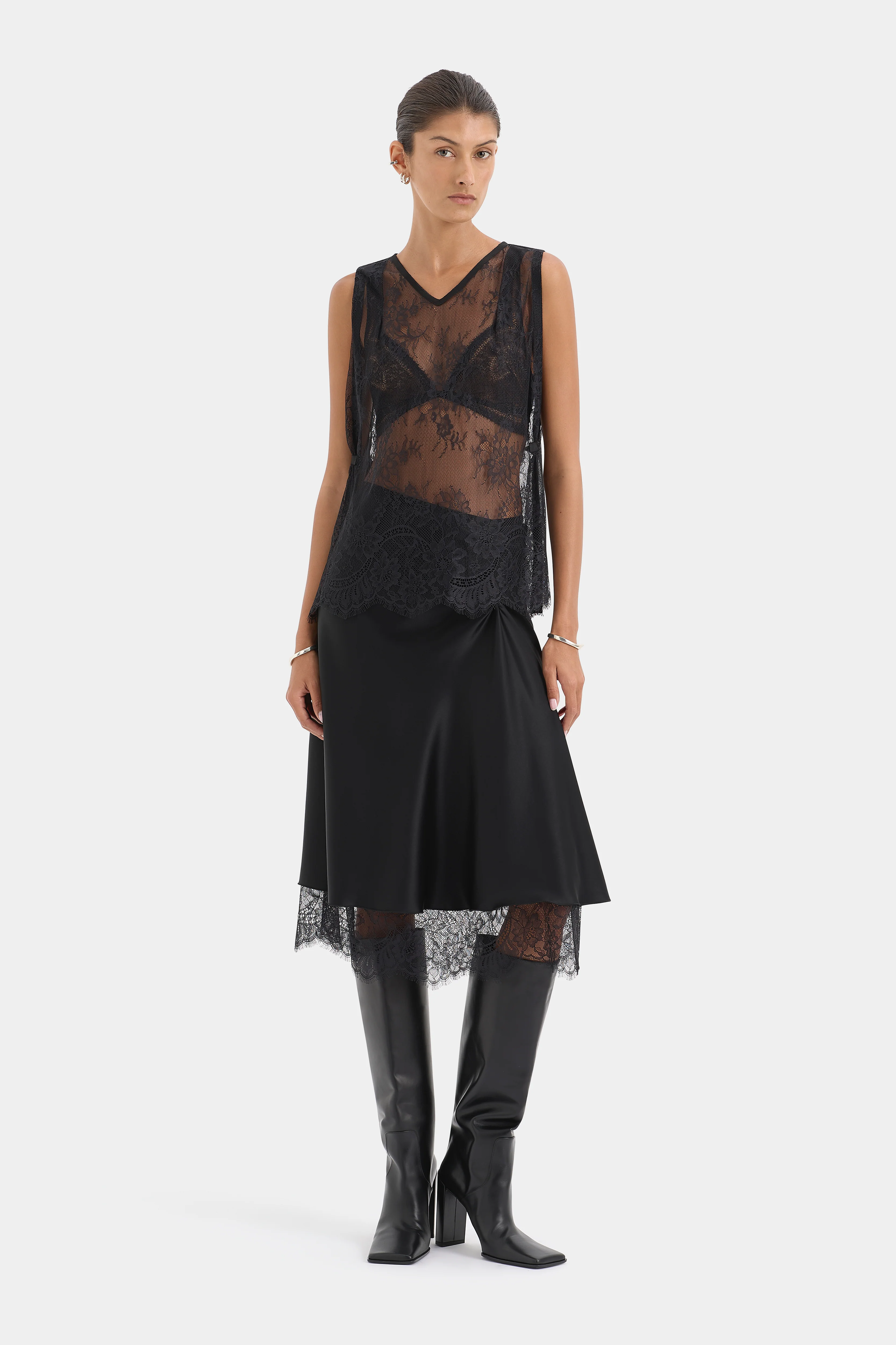 Ingrid Lace Midi Skirt - Image 6