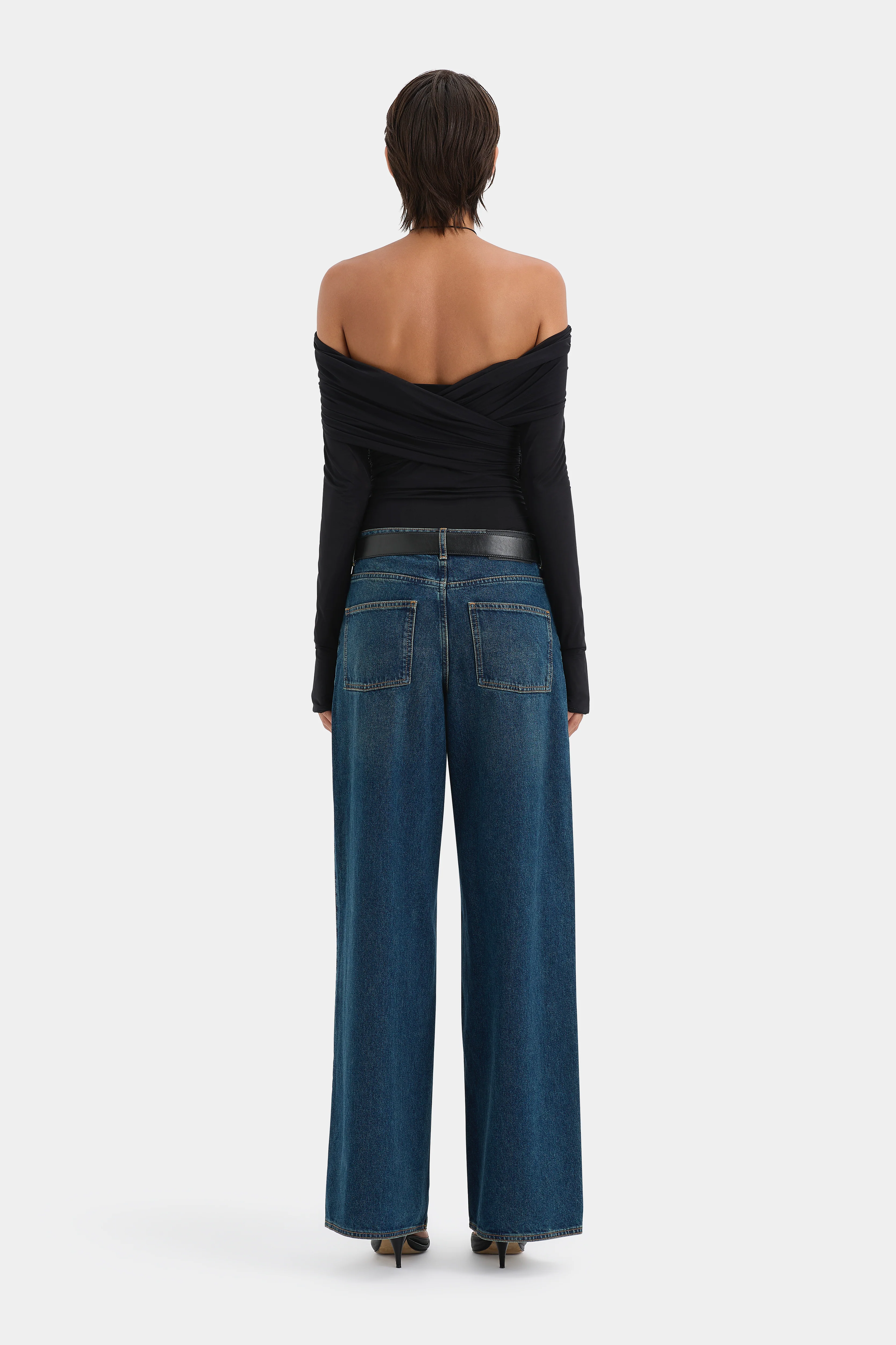 Jacques Gathered Long Sleeve Top - Image 3