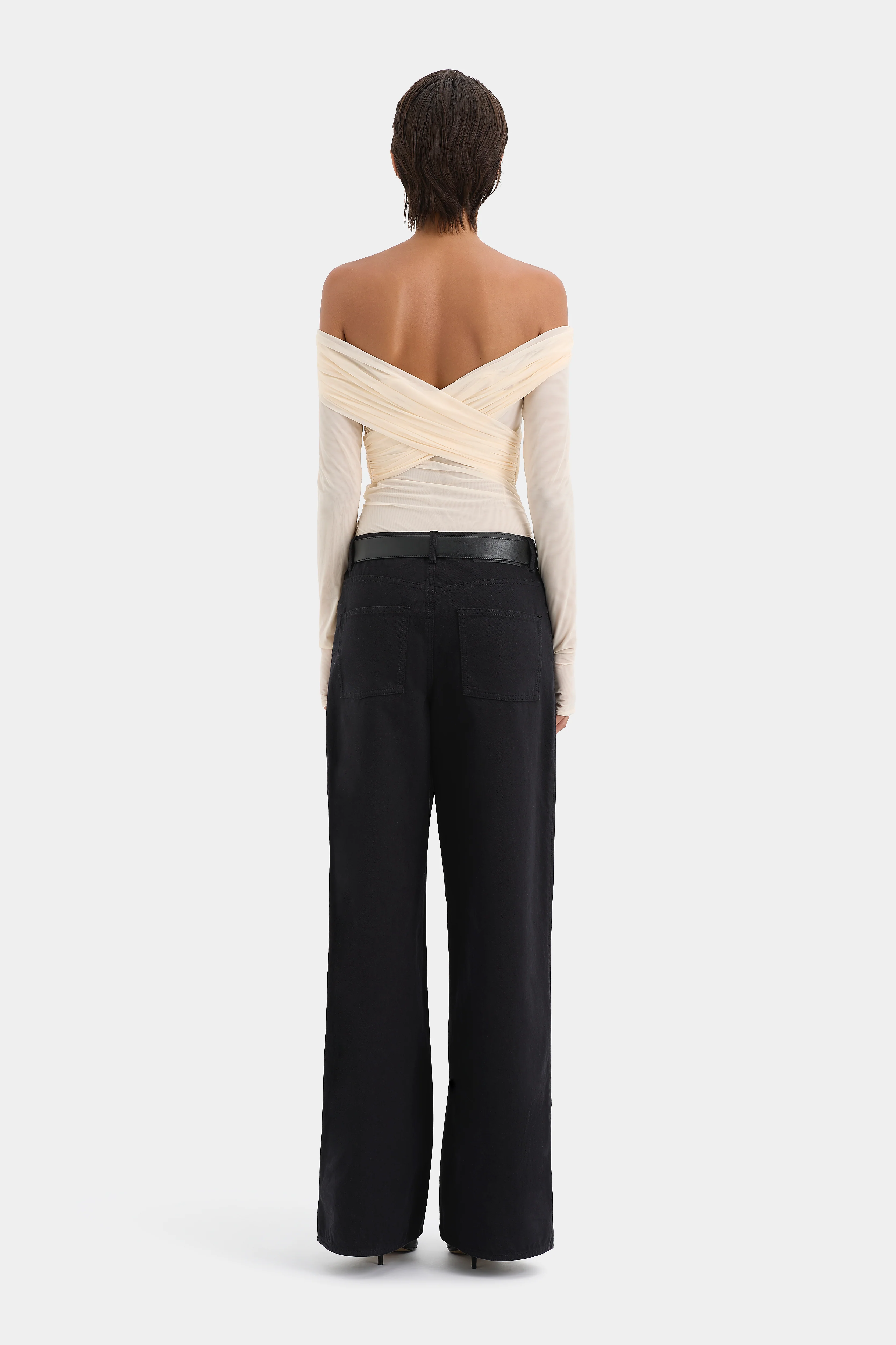 Jacques Gathered Long Sleeve Top - Image 4