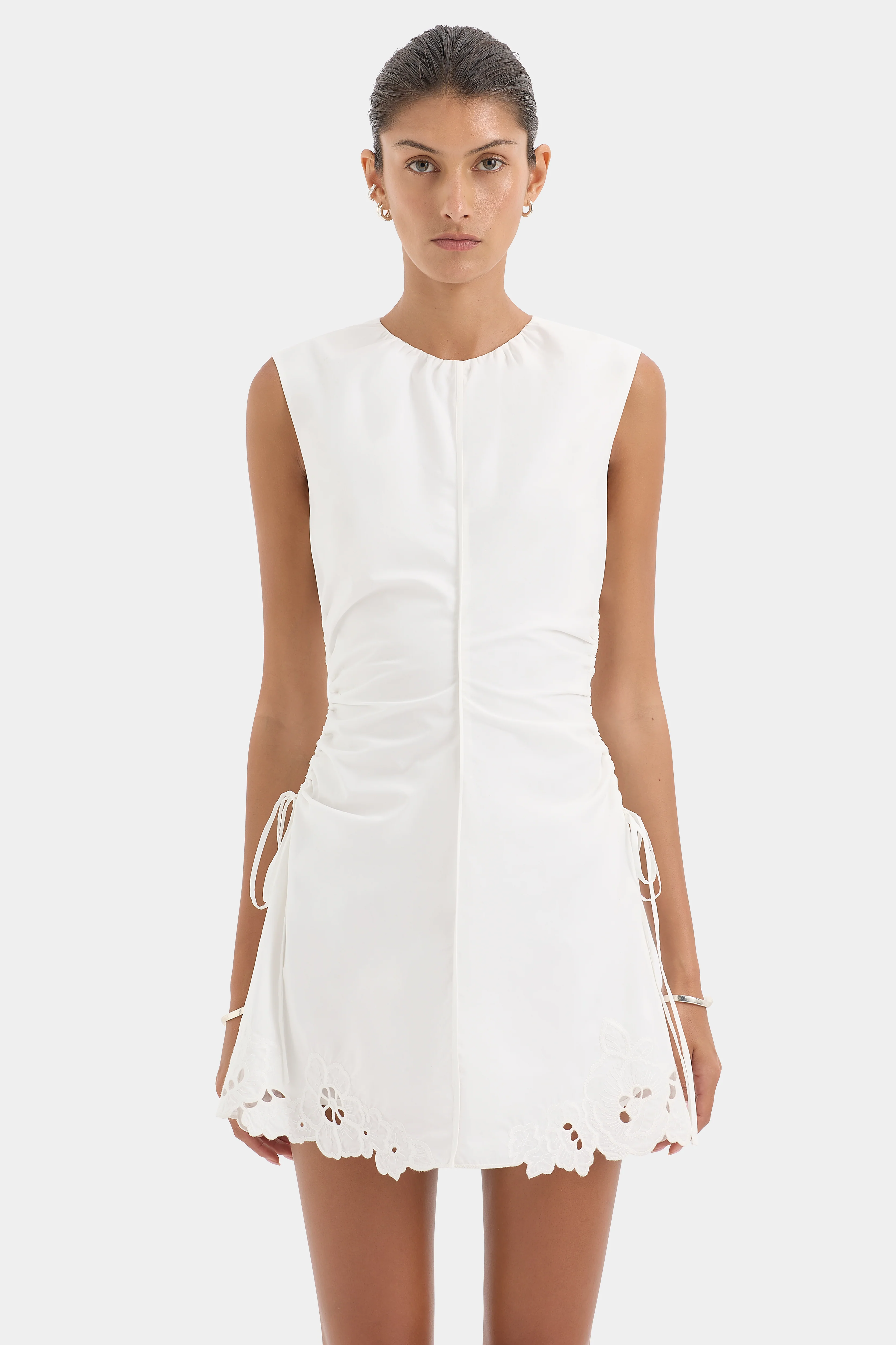 Klara Ruched Mini Dress - Image 4