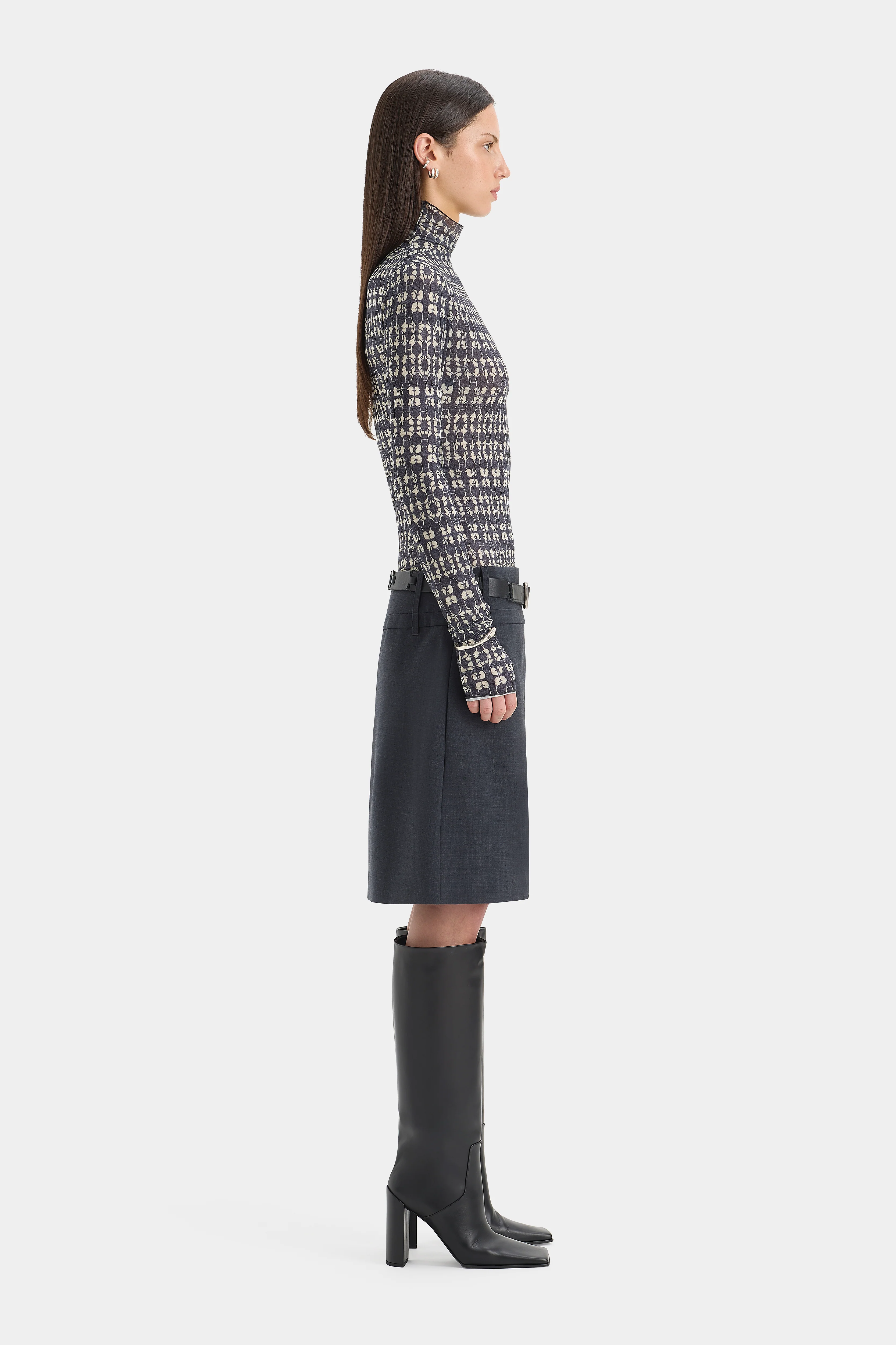 Mathias Tailored Midi Skirt - Image 3