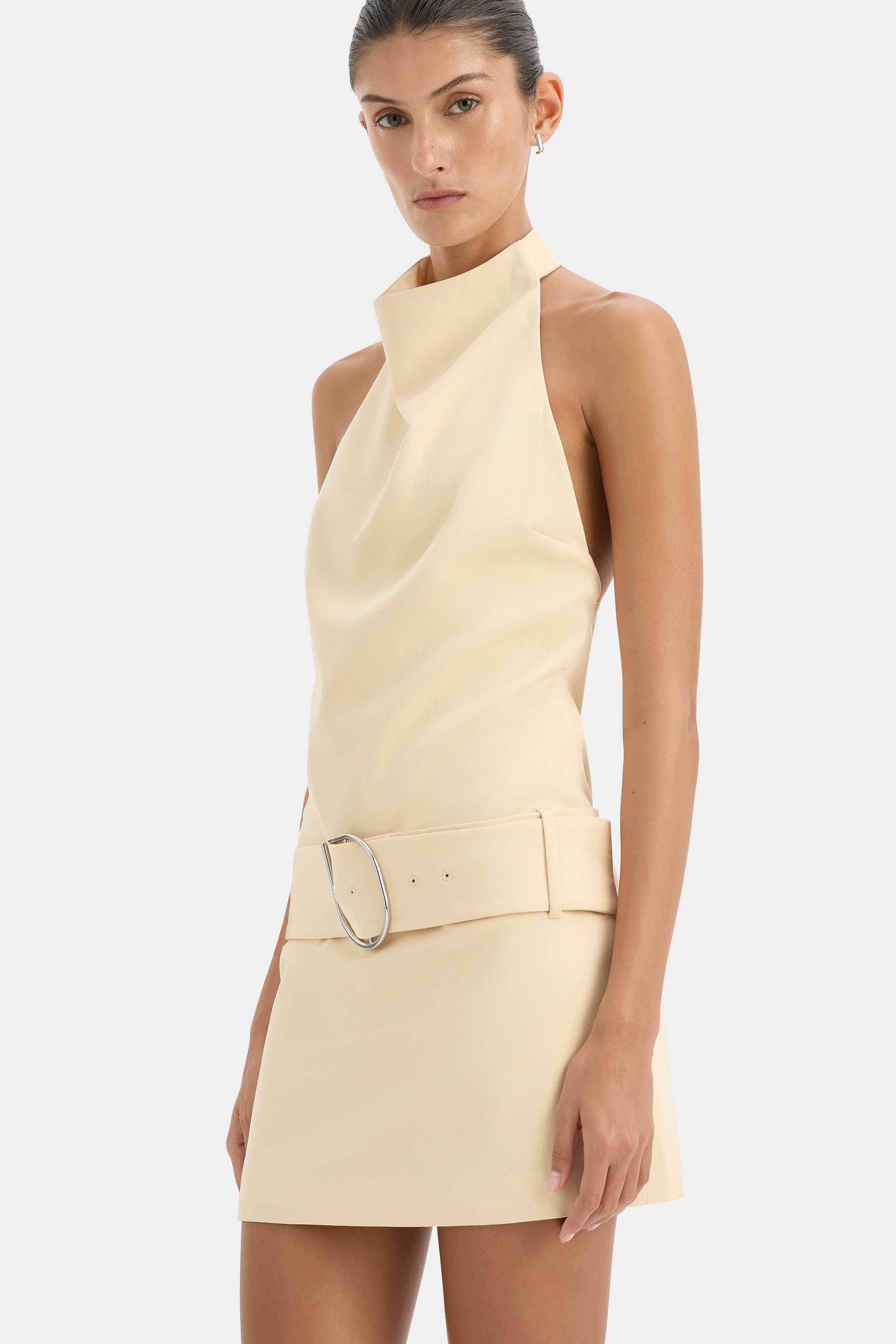 Sabina Belted Mini Dress - Image 6