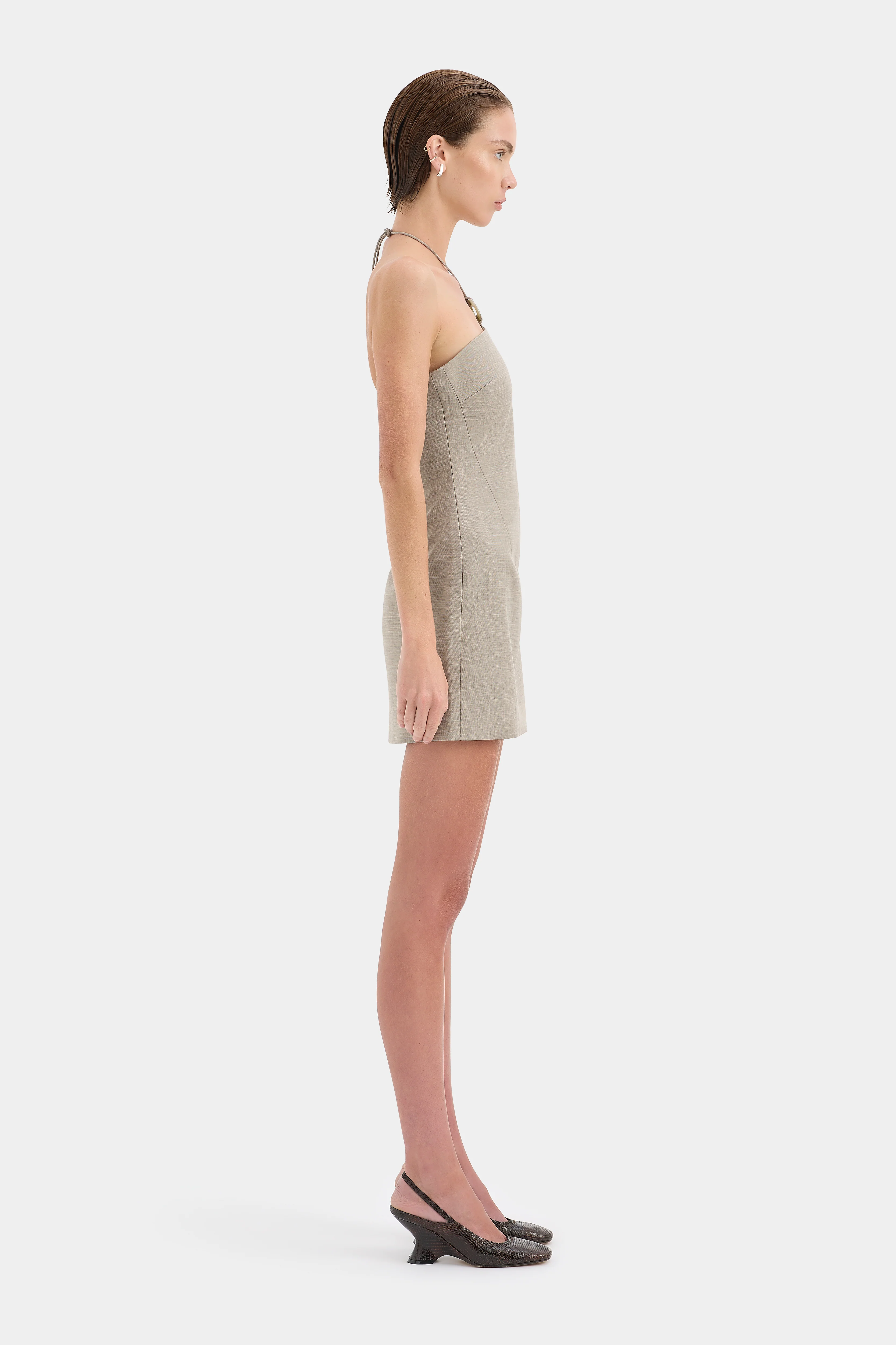 Solene Halter Mini Dress - Image 3