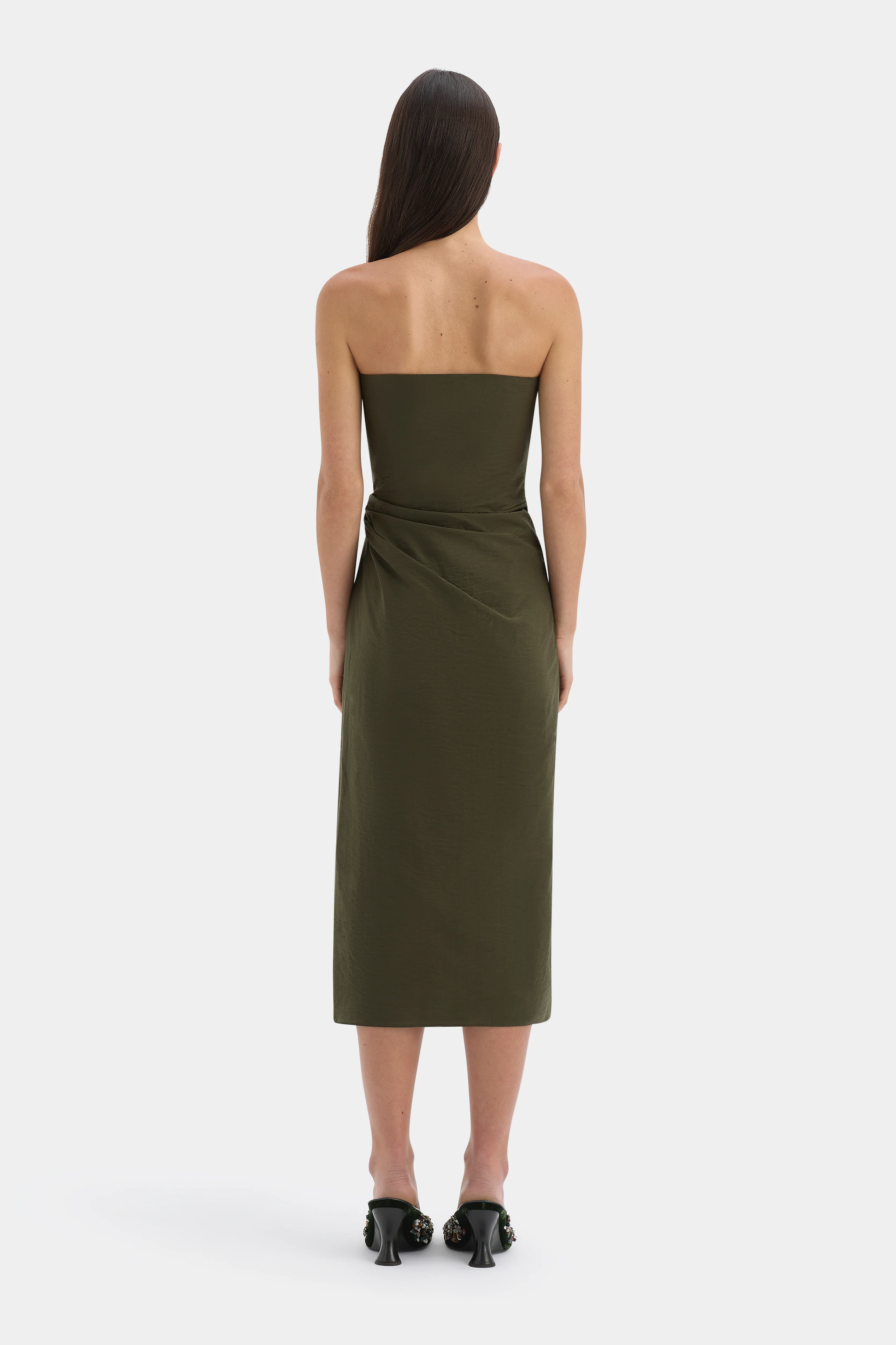 Sorel Strapless Midi Dress - Image 3