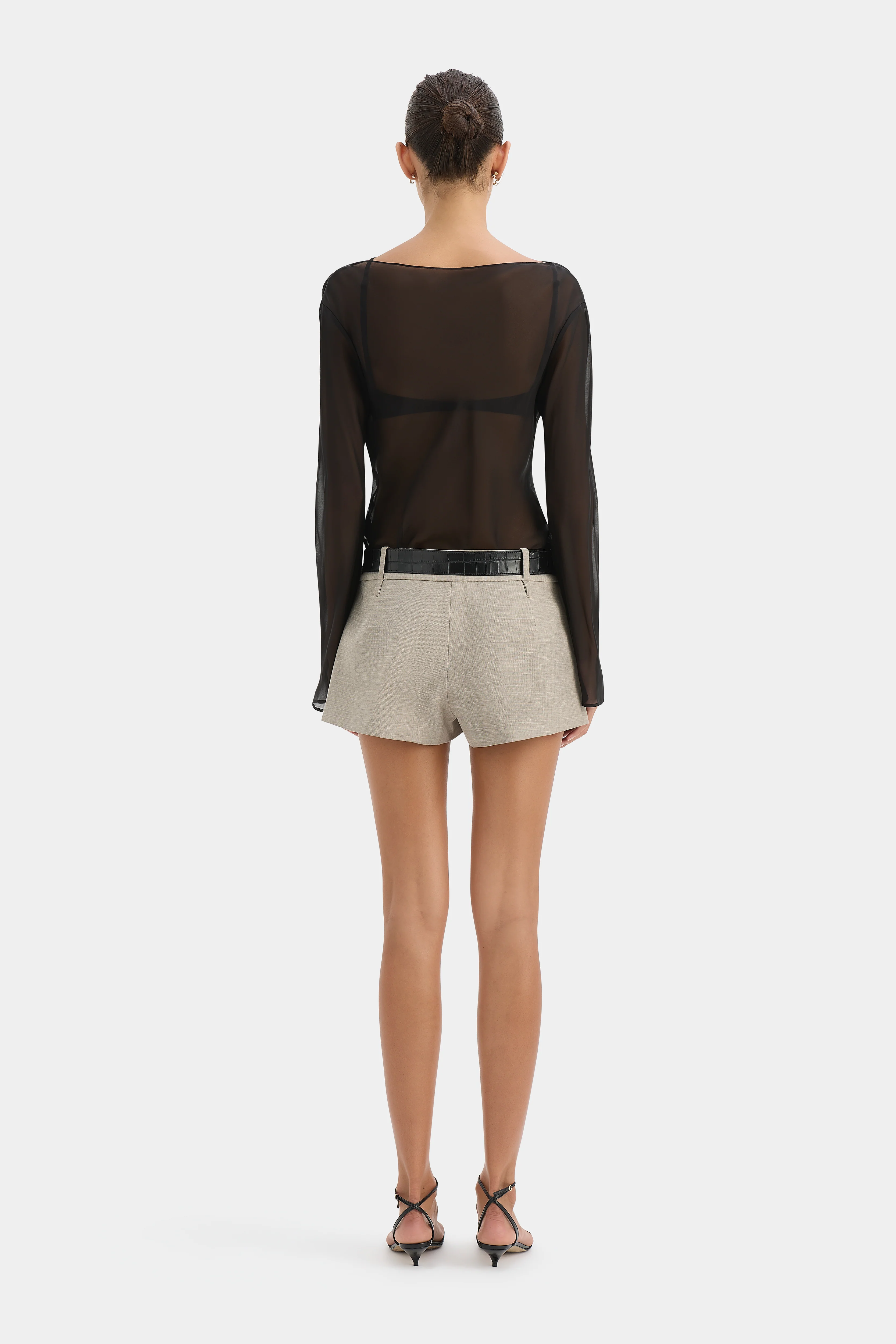 Strobe Long Sleeve Cowl Top - Image 3