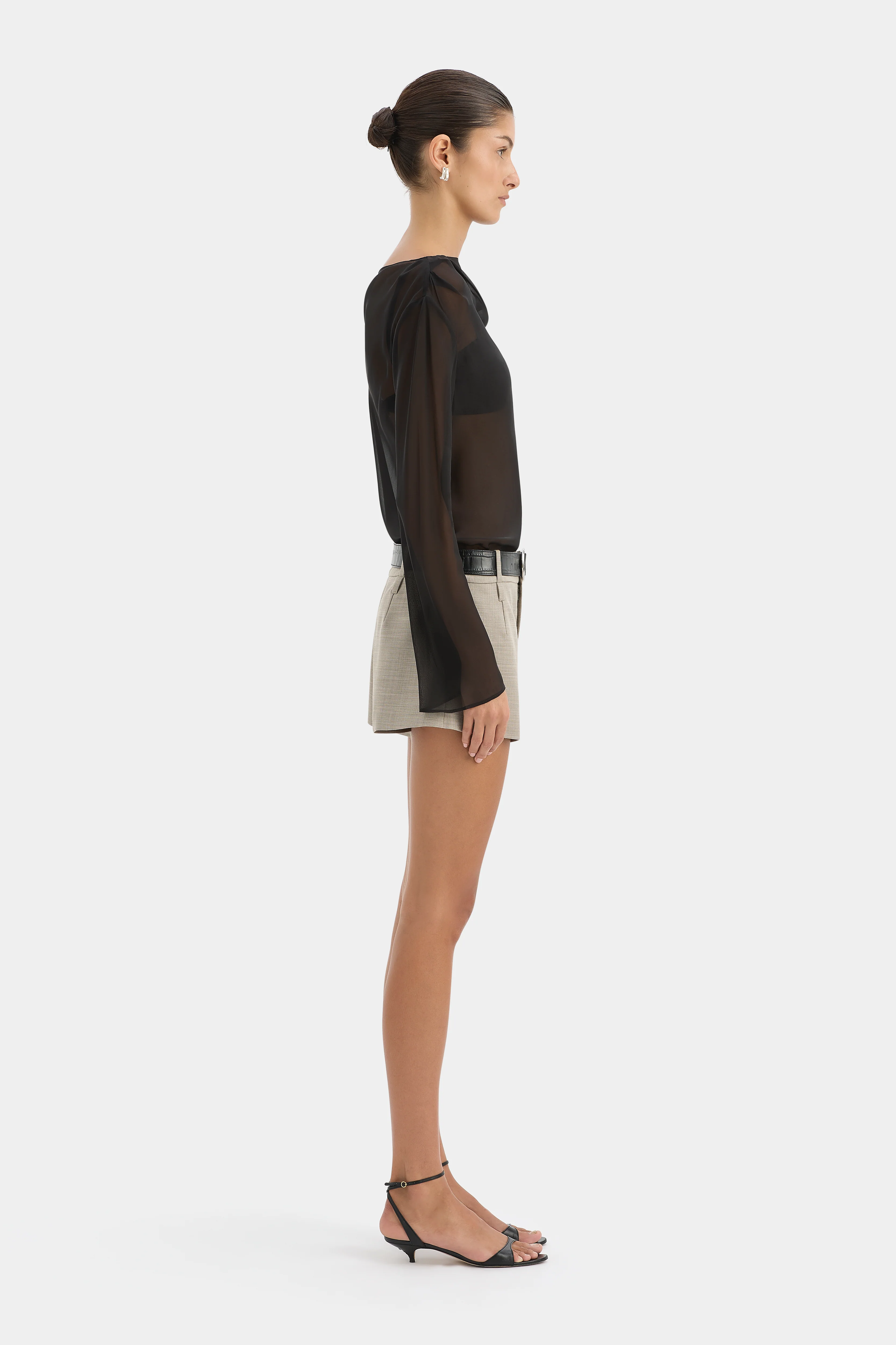 Strobe Long Sleeve Cowl Top - Image 4
