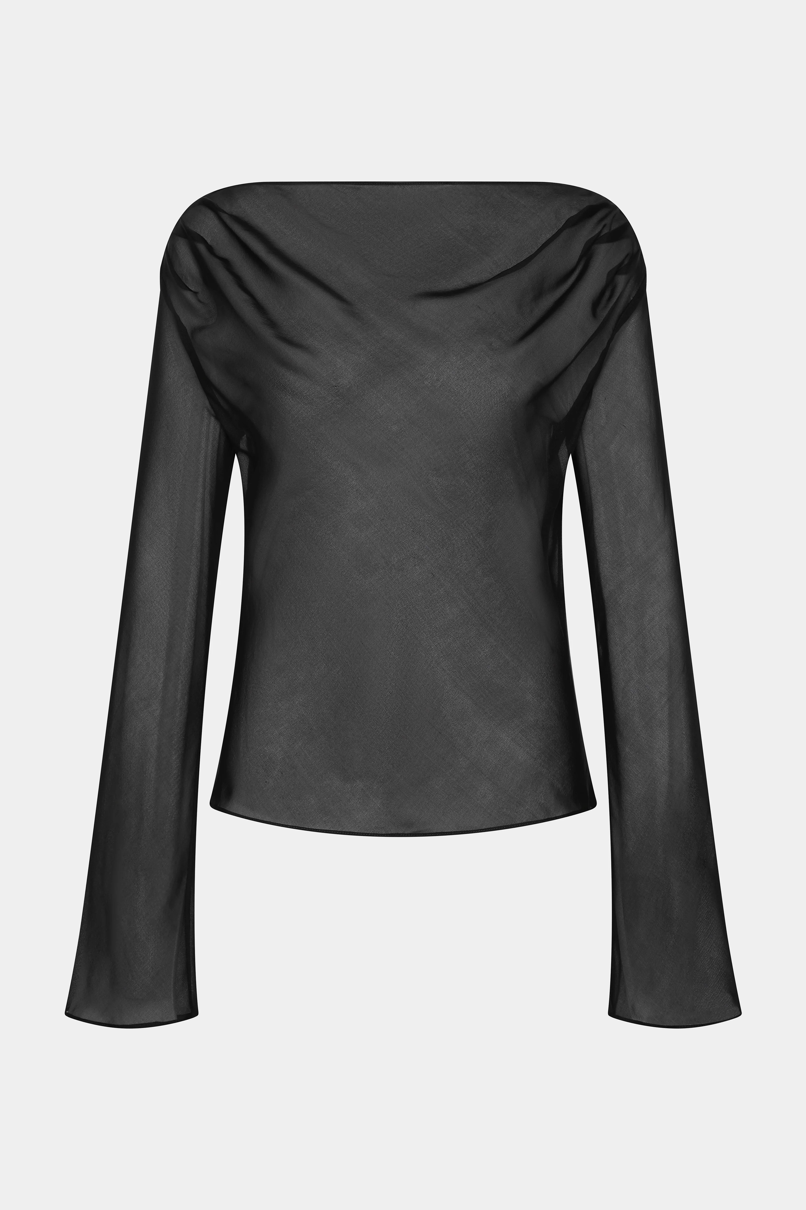 Strobe Long Sleeve Cowl Top - Image 6