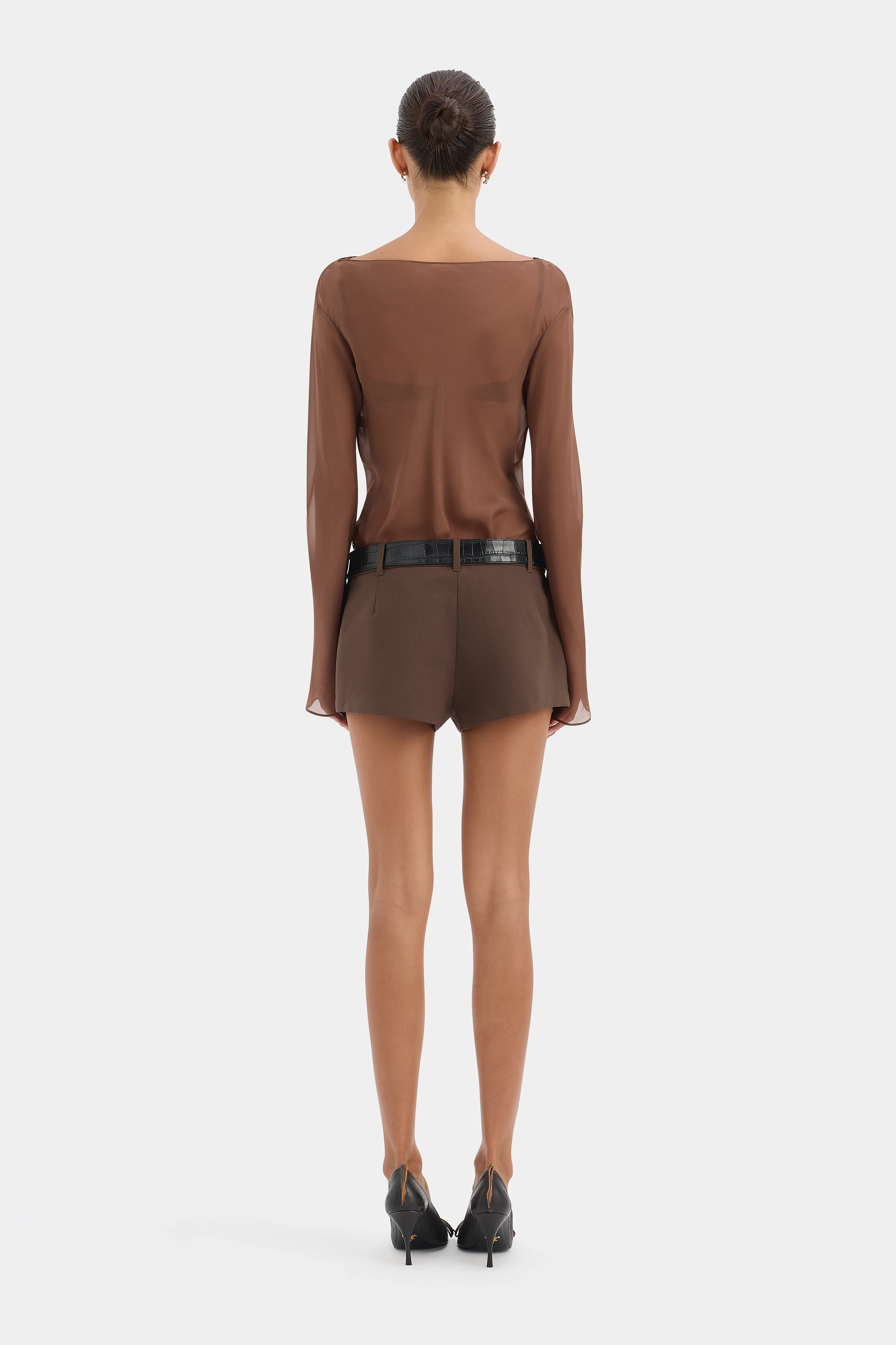 Strobe Long Sleeve Cowl Top - Image 3