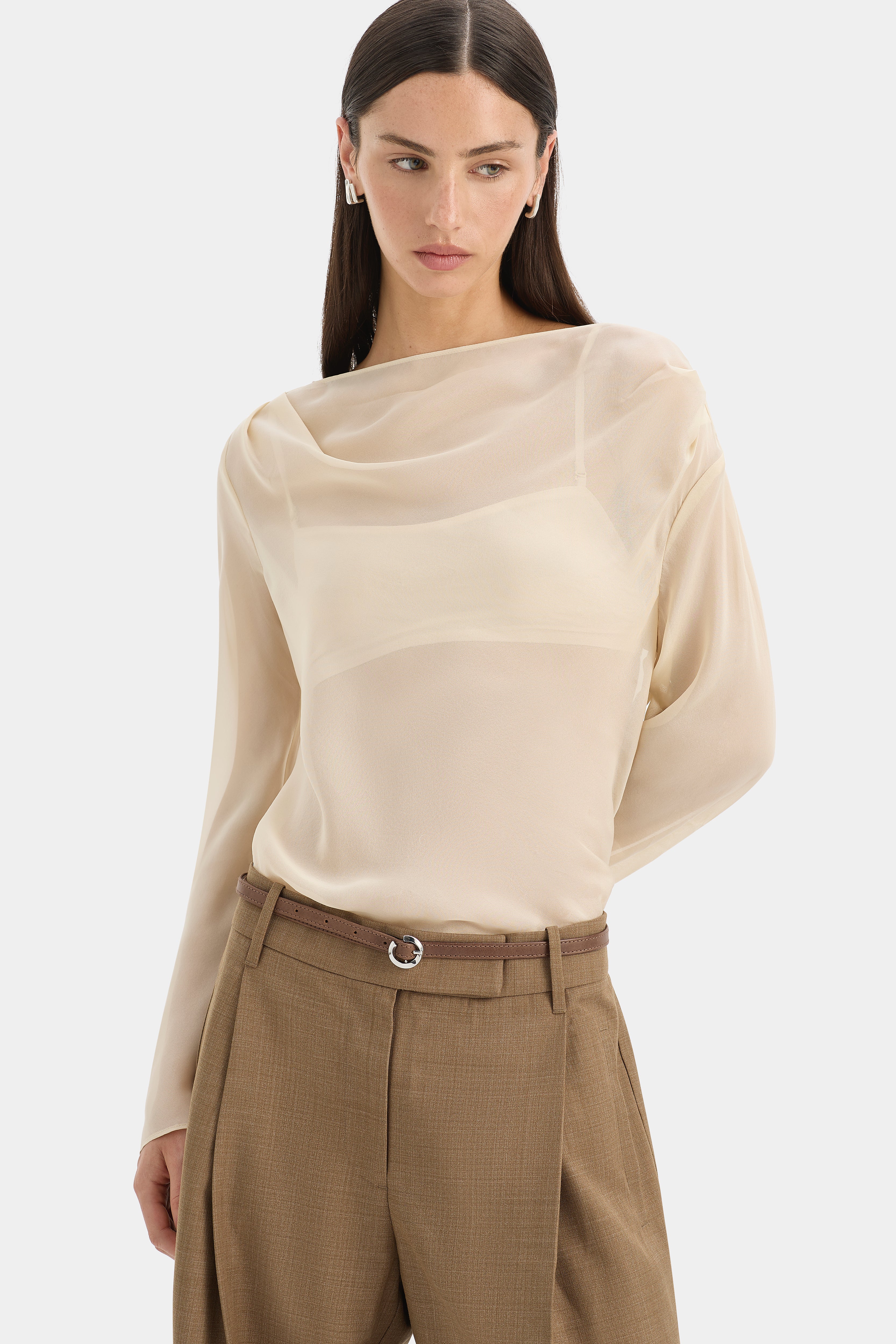 Strobe Long Sleeve Cowl Top - Image 5