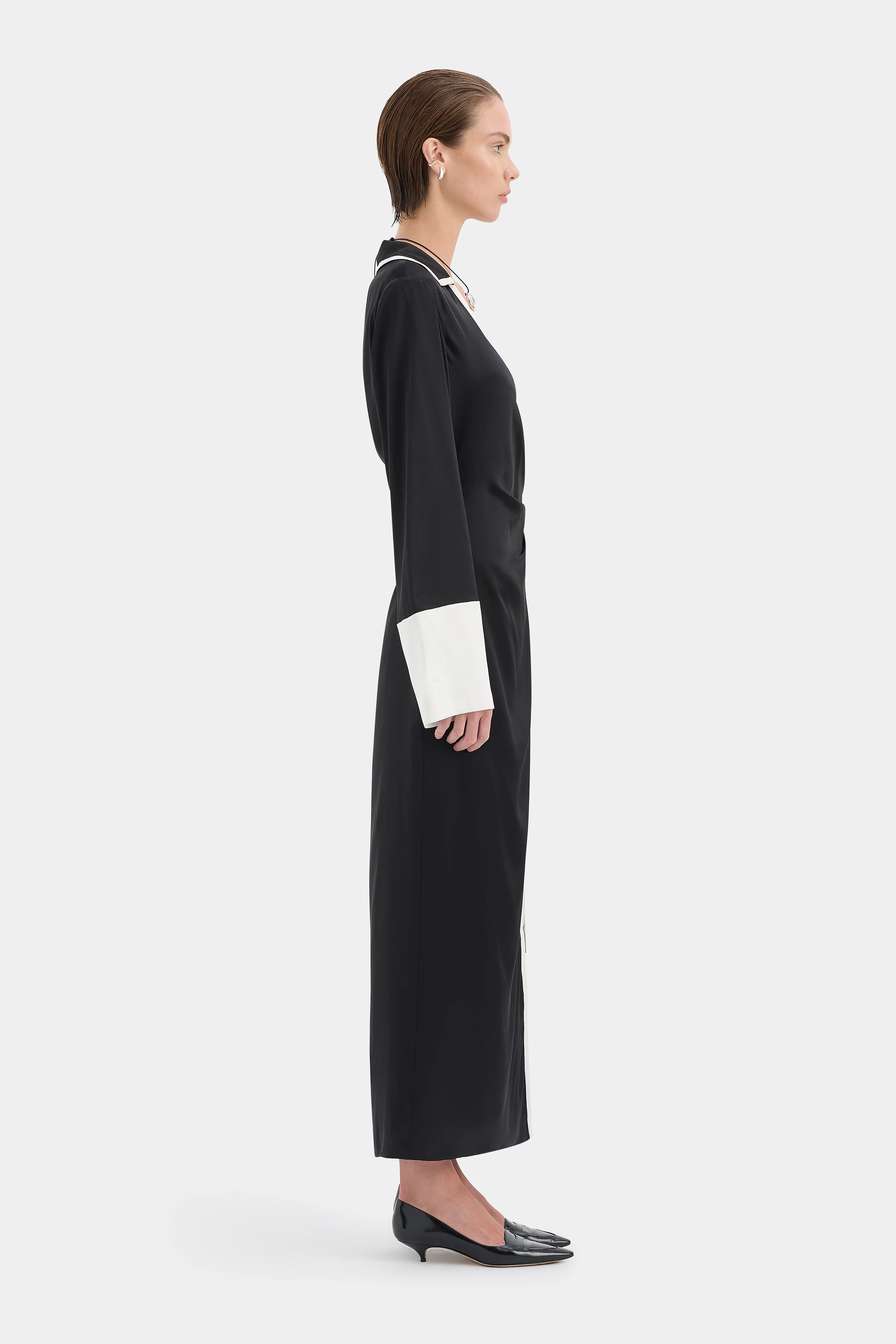 Yasmine Wrap Shirt Dress - Image 4