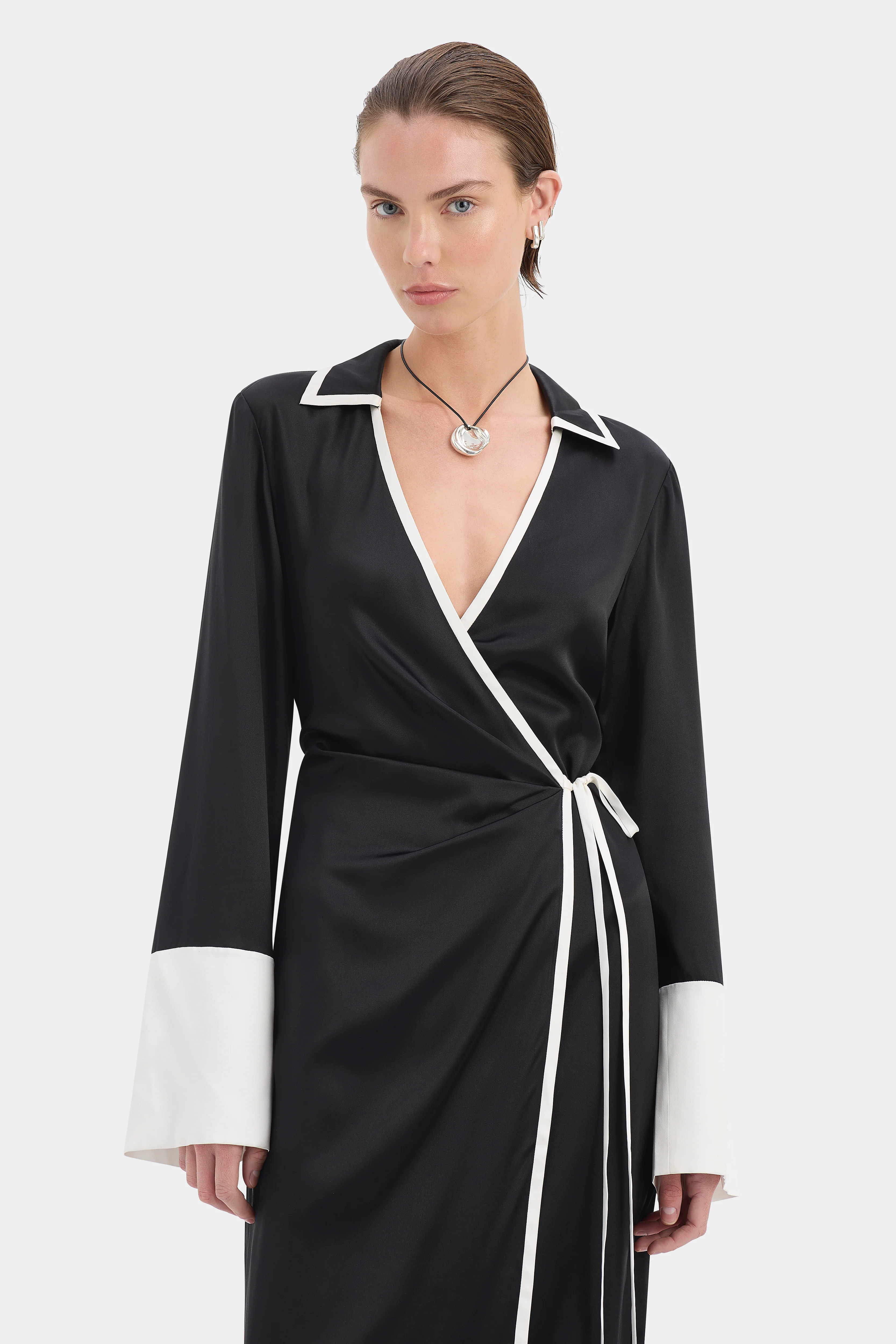 Yasmine Wrap Shirt Dress - Image 6