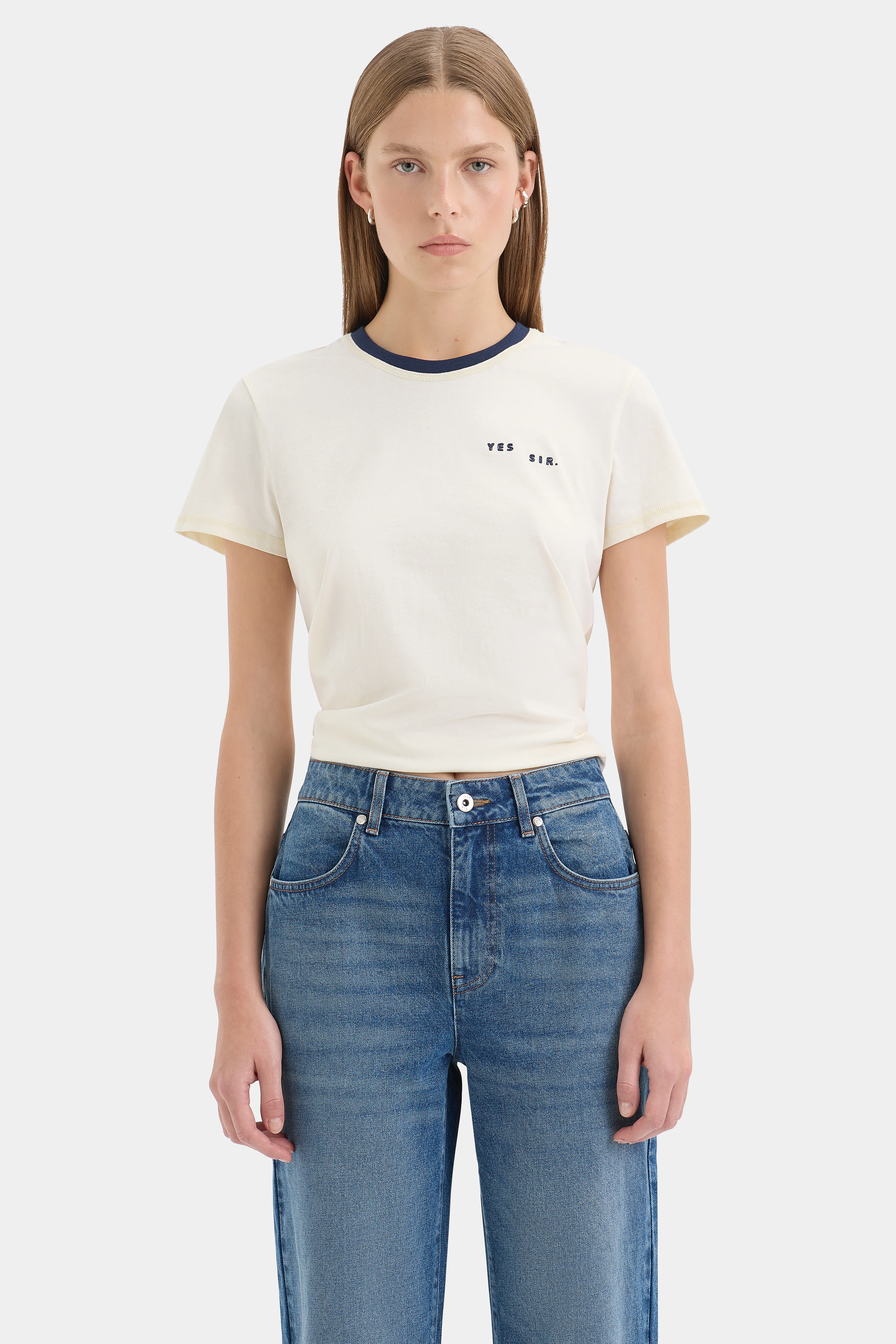 Yes SIR. Crew Neck Tee