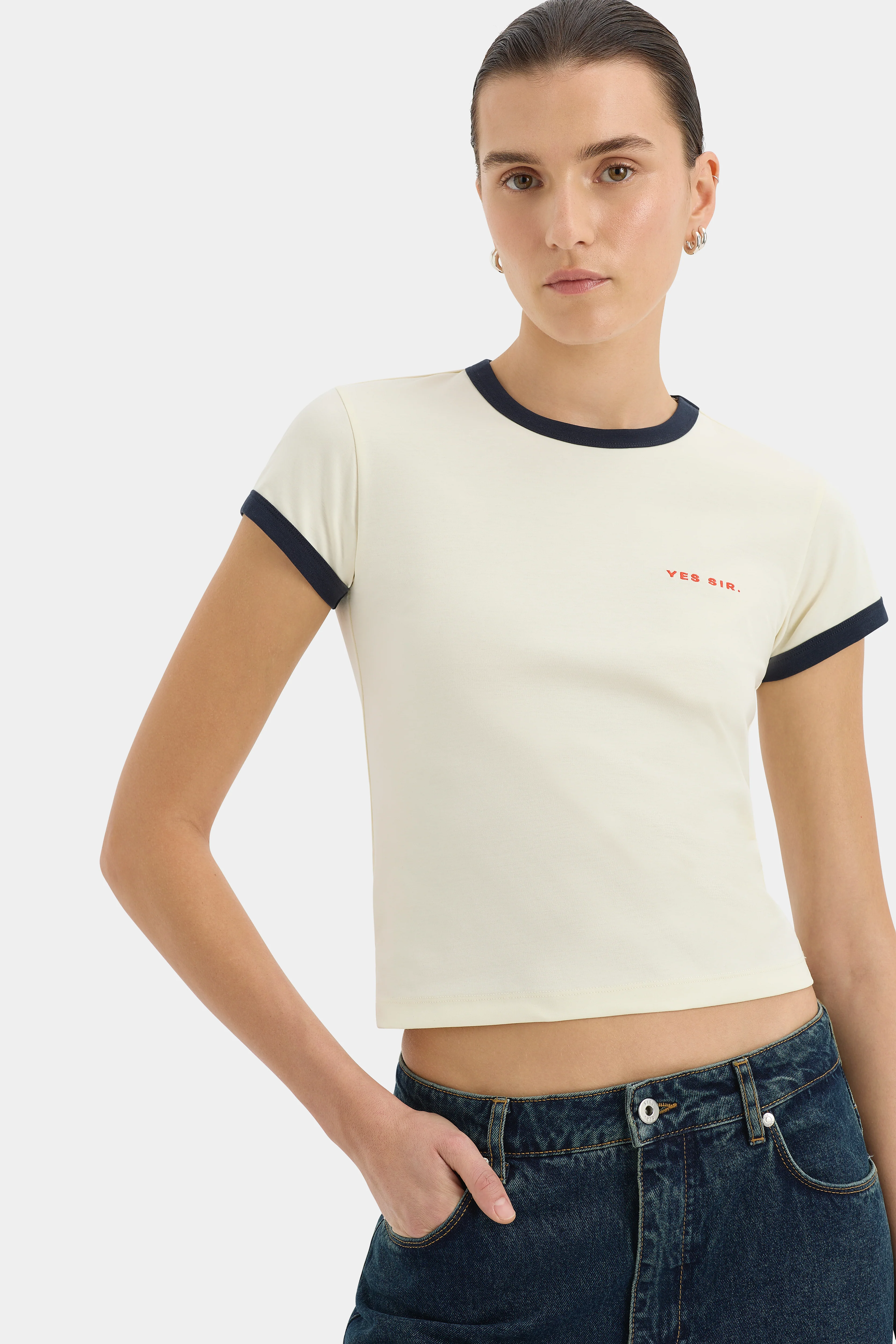Yes SIR. Fitted Tee - Image 5